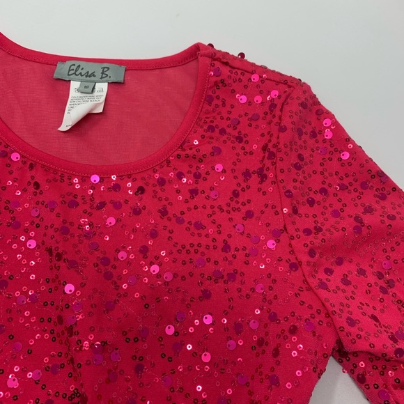 Elisa B. Girls Sequin Dress - Picture 5 of 6